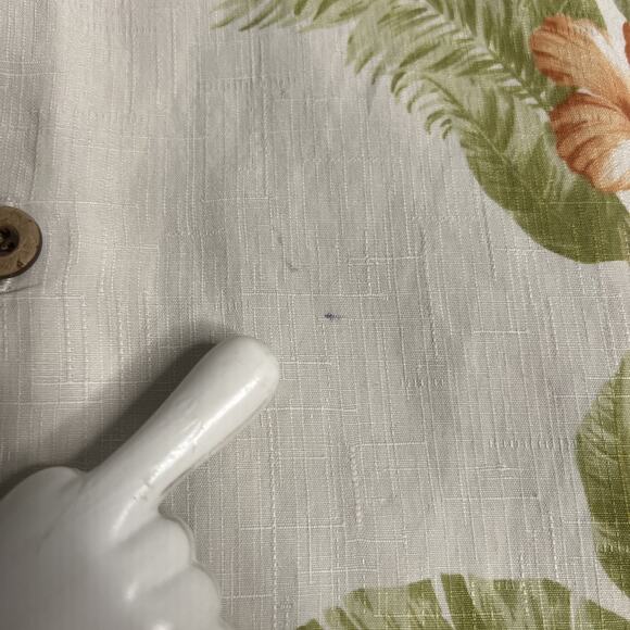 Tommy Bahama Men’s Hawaiian Camp Shirt – Large – Blue Floral – Silk Button‑Up - Picture 10 of 10